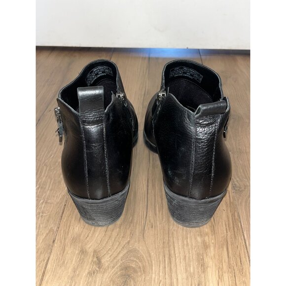 Vionic ecily Ankle Womens Black Leather Boots Size 10 - Picture 3 of 9